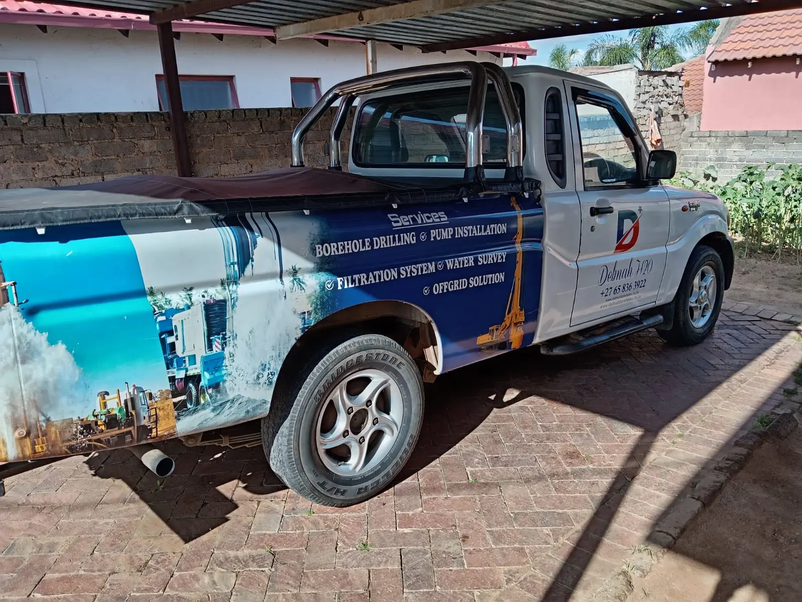 Delmah Boreholes service vehicle for Vaal borehole projects